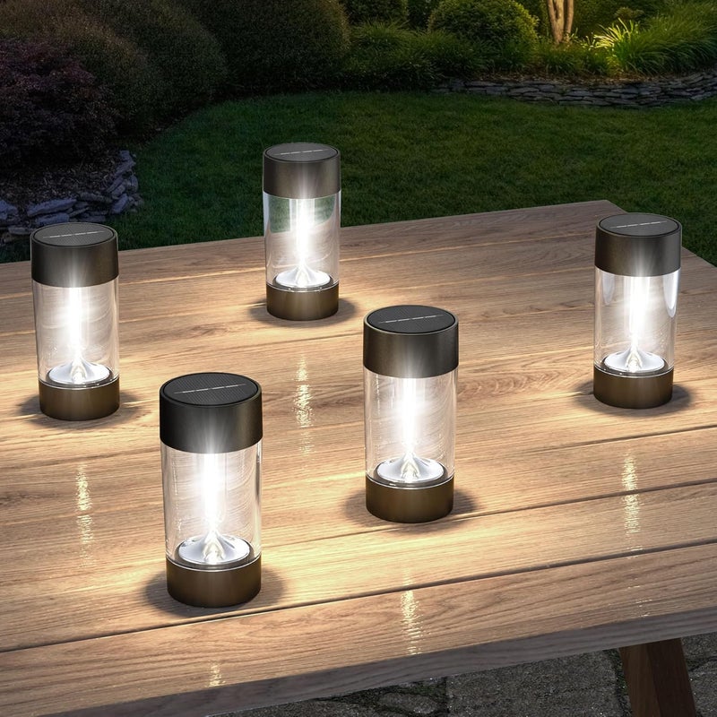 Eyrosa Solar Lights Outdoor, 12 Pack Waterproof Solar Landscape Lighting for Pathway Garden Yard Path Walkway Driveway Lawn Patio Outside Decor, Cool White - Image 4